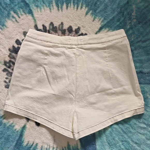 White Women's Shorts - Picture 2 of 3